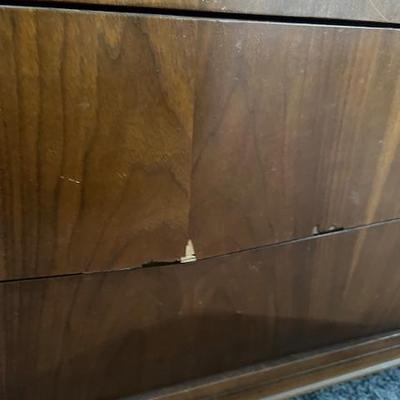 MCM 9 drawer dresser - slight damage