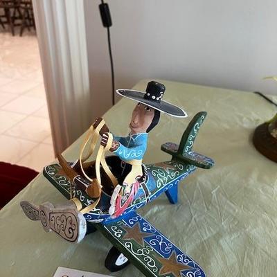 Folk Art Plane and Pilot!