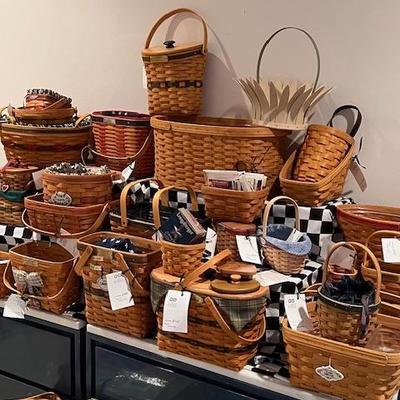 Huge Longaberger basket selection