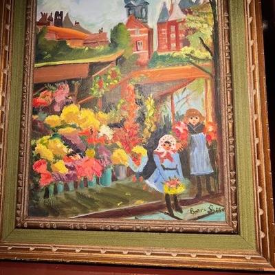Colorful framed picture