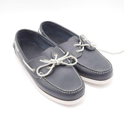 L.L. Bean Navy Blue Leather Boat Shoes Men's Size 10.5