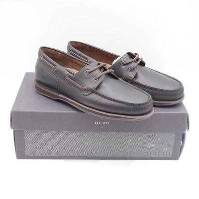 Rockport Perth Dark Brown Leather Boat Shoes Men's Size 11.5 XW