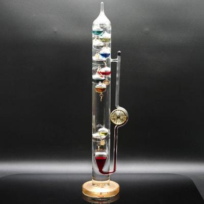 Large 21" Galileo Thermometer w/Hygrometer