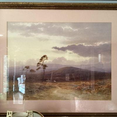 Wall art desert scene
