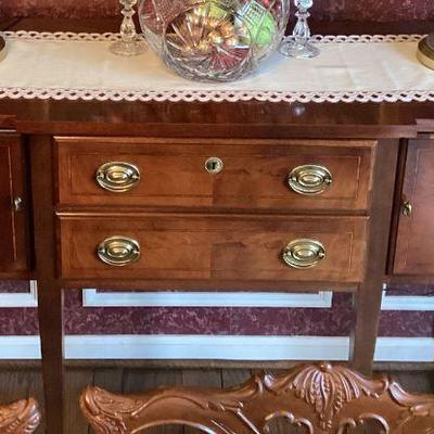 Wood sideboard