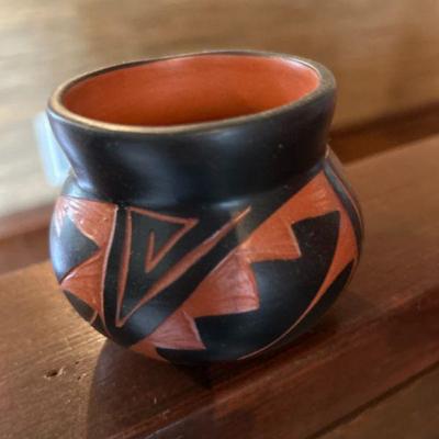Native american pottery small jar