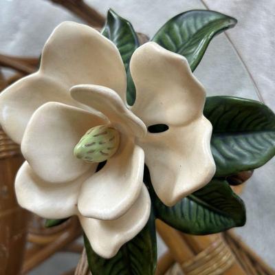 Porcelian flower figurine