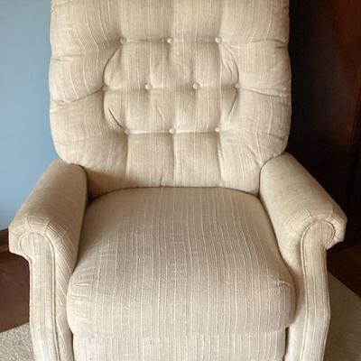 Beige recliner