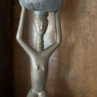 Woman carrying basket