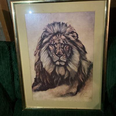 Wall art lion