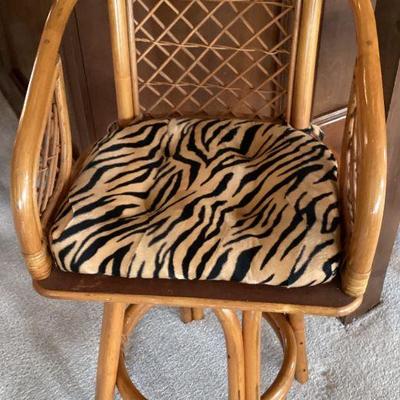 Rattan bar chair