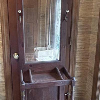 Vintage mirrored hall tree