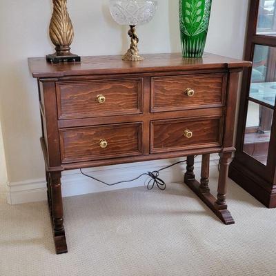 Solid wood sideboard cabinet