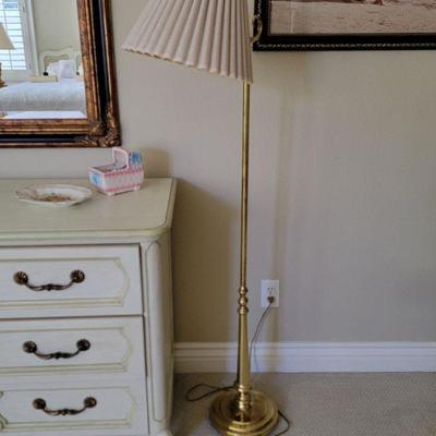 Brass floor lamp