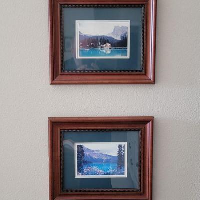 Framed landscape prints