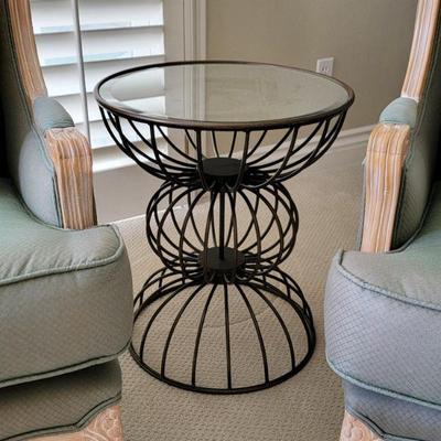 Elizabeth Cole mirror top accent table