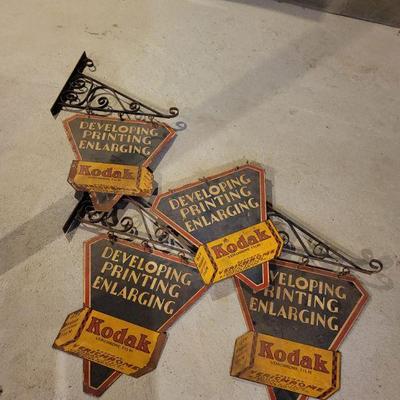 Vintage Kodak tin signs