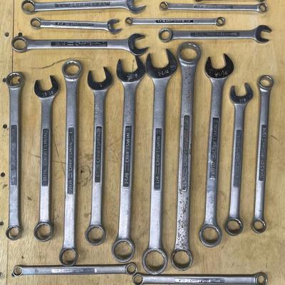 Assorted Craftsman Combination And Open End Wrenches 5/16 To 1-1/14