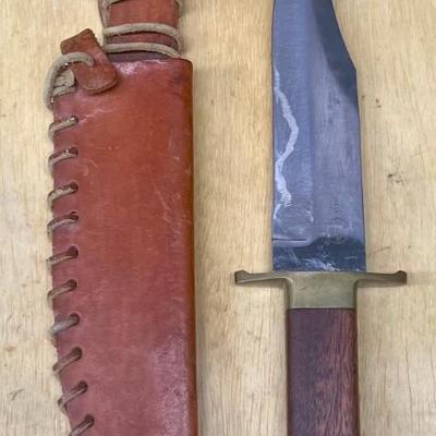 CVA Italy 11.5 Inch Fixed Blade Knife With Leather Sheath 