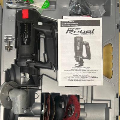 Rotozip Rebel Corded Spiral Saw With Case, Manuals, And Accessories