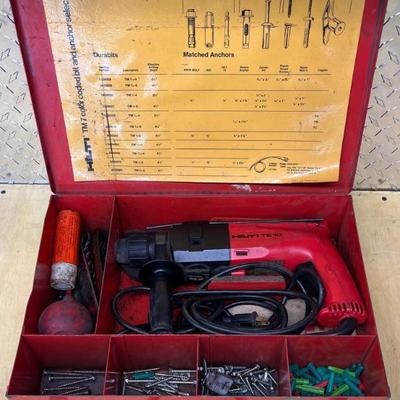Hilti Te 10 Rotary Corded Hammer Drill With Case And Bits