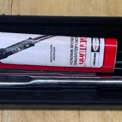 Sears Craftsman Digitork Micro-adjusting Torque Wrench With Case