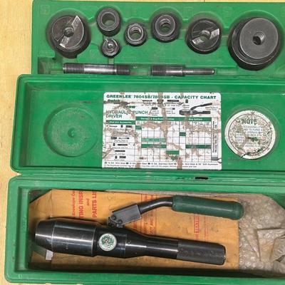 Greenlee 7804SB Hydraulic Punch Driver Set
