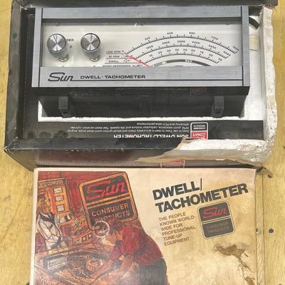 Sun Dwell Tachometer With Original Box 