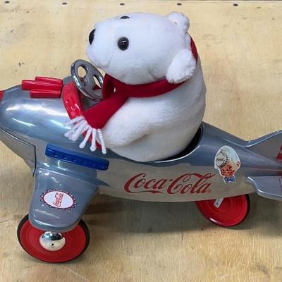 1995 Coca-cola Die-cast Model Pedal Vehicle Silver Edition Plane No. 01400