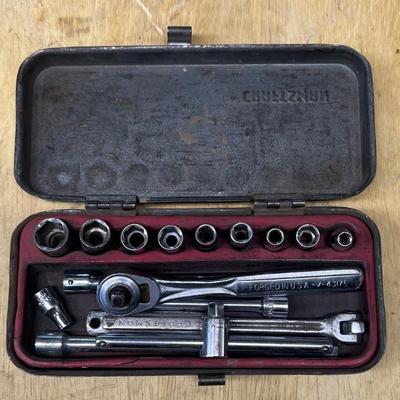 Vintage Craftsman 1/4 Inch Socket Set With Adapters And Sockets
