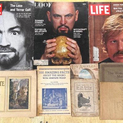 Vintage And Antique Life Magazines And Booklets - 1912 Yosemite NP, Stamp Collectors Souvenir, LA 2-day As Is