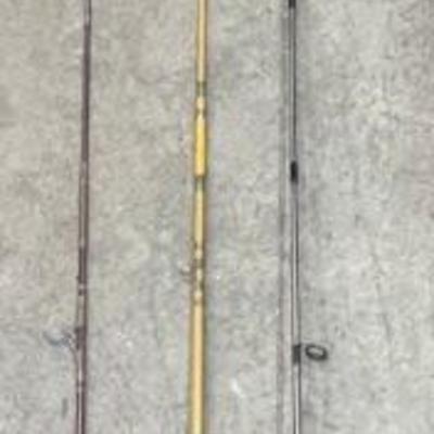 (3) Fishing Poles - South Bend Classic 6.5' - Graphite 6.5' - Vintage 6'