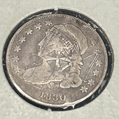 1830 Capped Bust 10c Dime