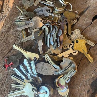 Vintage Assorted Keys - Key Rings, McCaskey, Taylor Kurtis, Schlag, And More