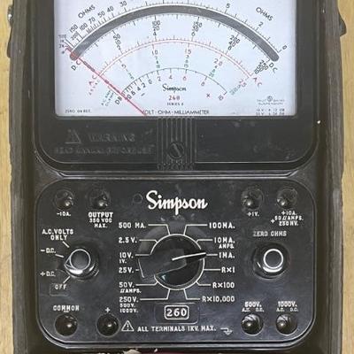 Simpson 260 Series 8 - Volt - Ohm - Milliammeter With Case