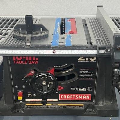 Craftsman 10 Inch Corded Table Saw Model 137.218760