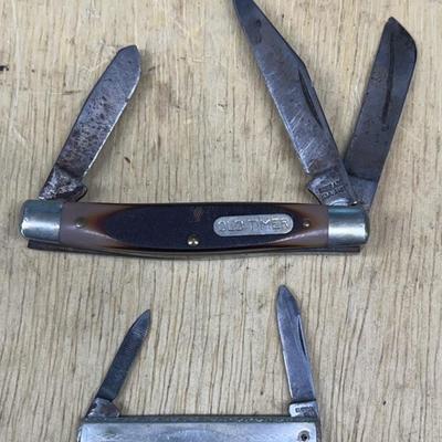 Schrade 340T Old Timer Pocket Knife With Bates Folding Pocket Knife