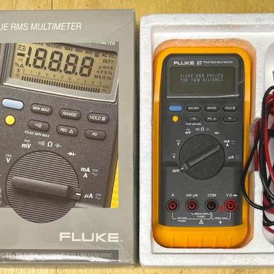 Fluke 87 True RMS Multimeter With Original Box And Instructions 