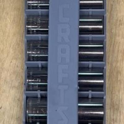 Craftsman 6pt Deep 3/8" Drive Socket Set 