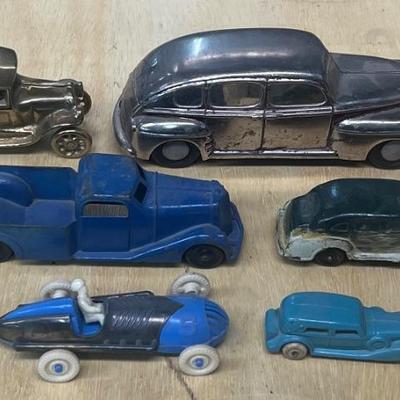 Vintage Toy Car Lot - Thomas Toy, Metal Masters, Burn Rubber, Solid Brass. & Metal 