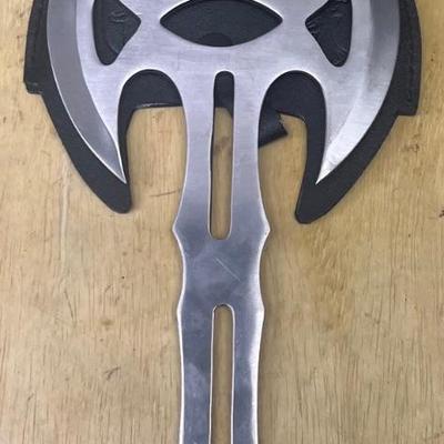 Shen Stainless Double Sided Hatchet With Blade Cover 