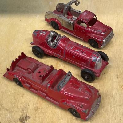 (3) Vintage Hubley Kiddie Toy Diecast Cars 