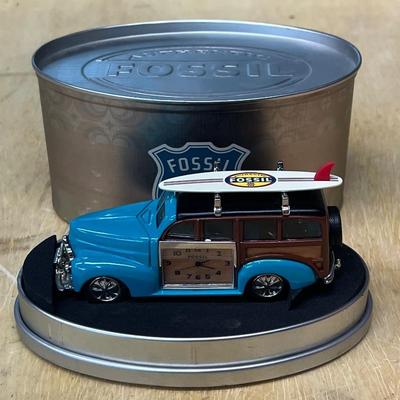 Fossil Limited Edition Woody Surf Car Timepiece With Original Tin 