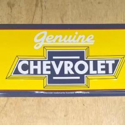Genuine Chevrolet Parts 27" Metal Arrow Sign 