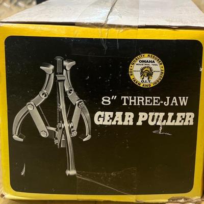 Omaha Industrial Tool 8" Three-jaw Gear Puller No. 4050 With Original Box