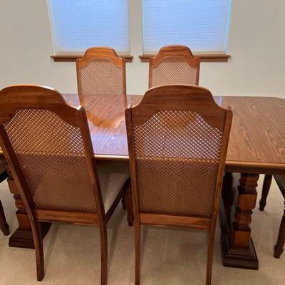 Dining table and chairs