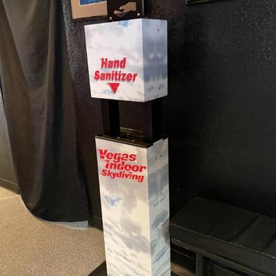 3 Hand sanitizing stations