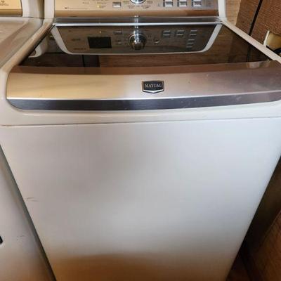 Maytag XL capacity washing machine.