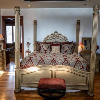 King Bedroom set Bed,  Dresser, 2 Bed Tables, $1500