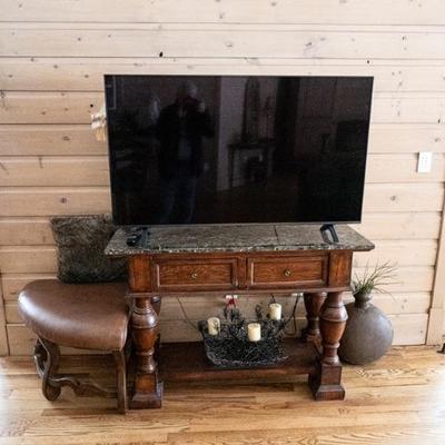 TV $100 Table $175 and Matching end table $125